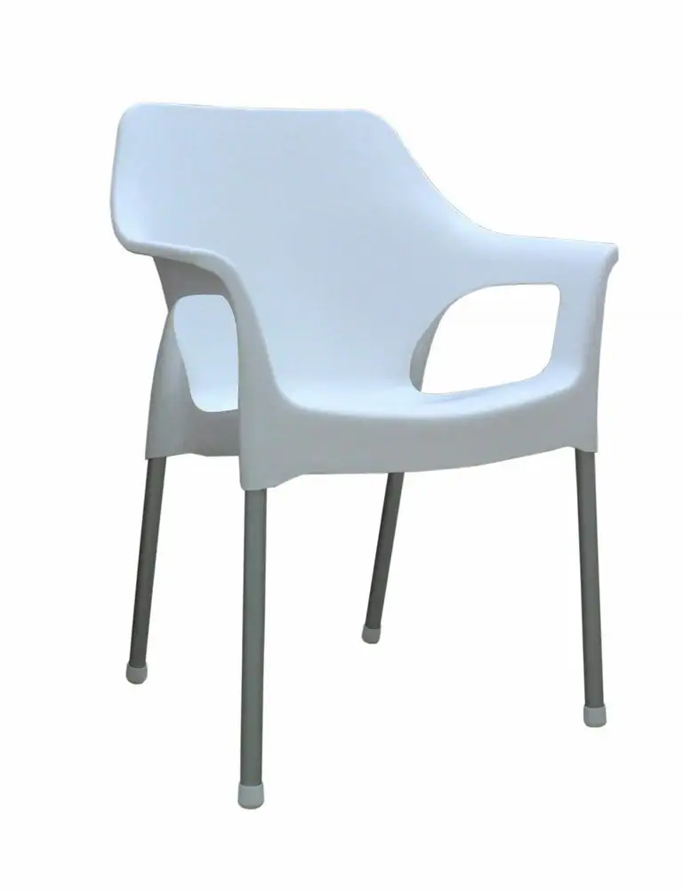 MEGA PLAST MP1282 URBAN (AL nohy) stolička, 83,5x60x54 biela